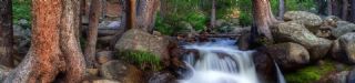 A creek flowing in the Arapaho National Forest